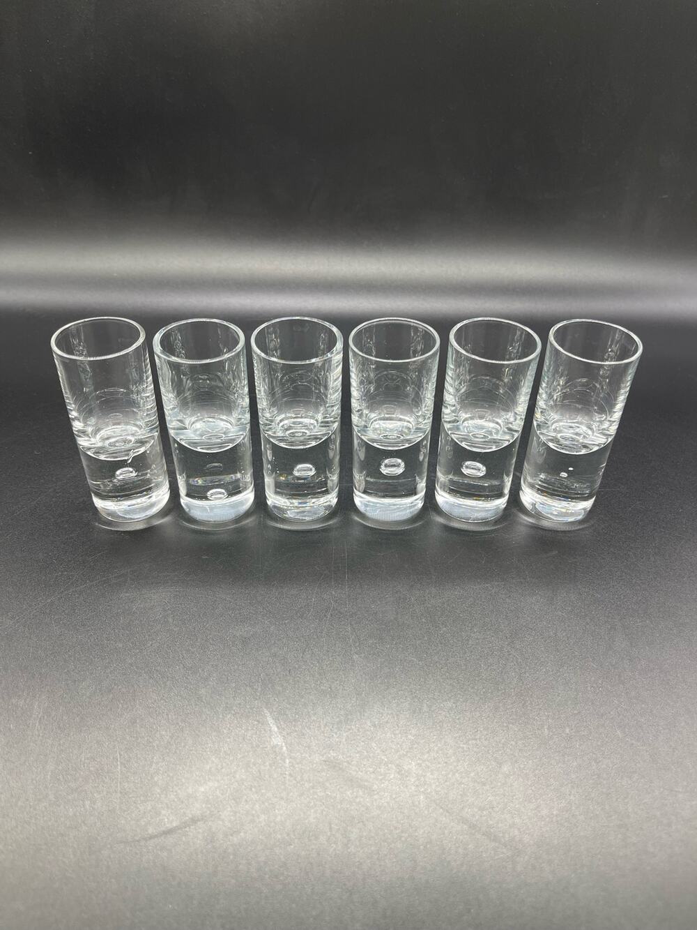 Kosta Boda Controlled Bubble Set of 6 Liqueur Alcohol Shot Glasses Bar Ware